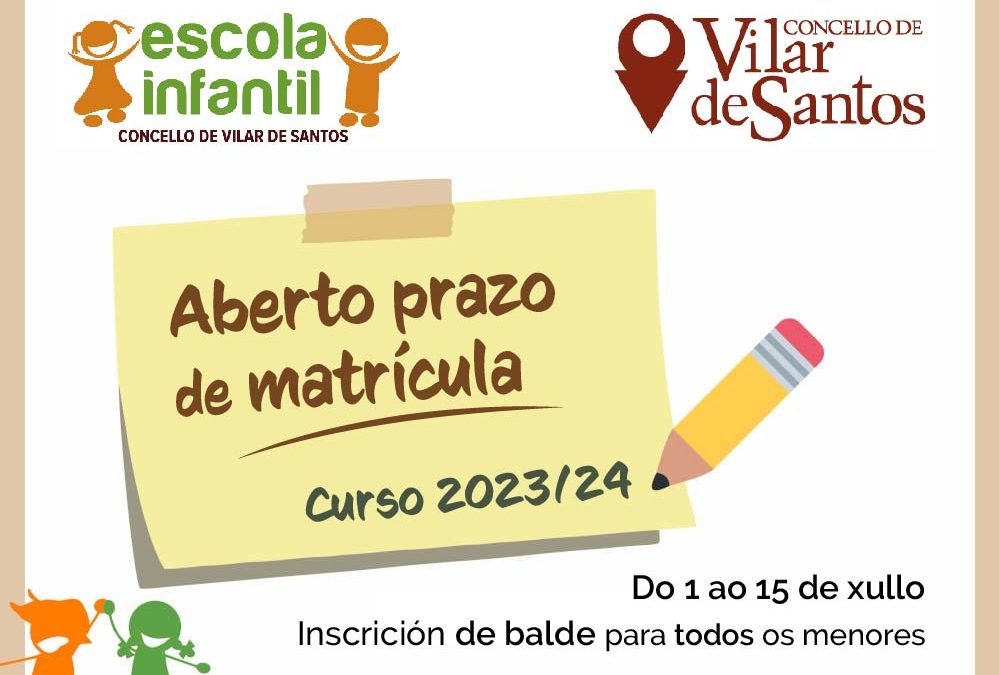 Ábrese o prazo de matriculación no PAI de Vilar de Santos