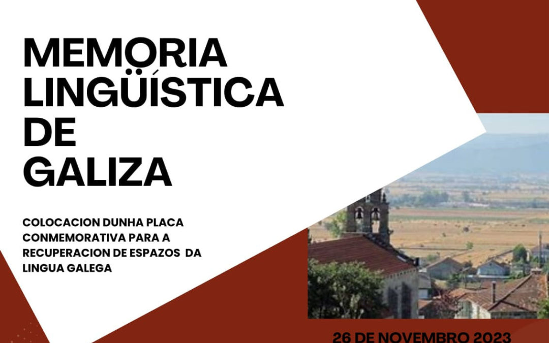 26 de novembro, acto público pola restauración da memoria lingüística de Galiza